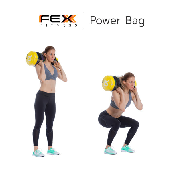 ถุงน้ำหนักออกกำลังกาย กระเป๋าถ่วงน้ำหนัก POWER BAG FEX FITNESS น้ำหนัก 5 กิโล_3